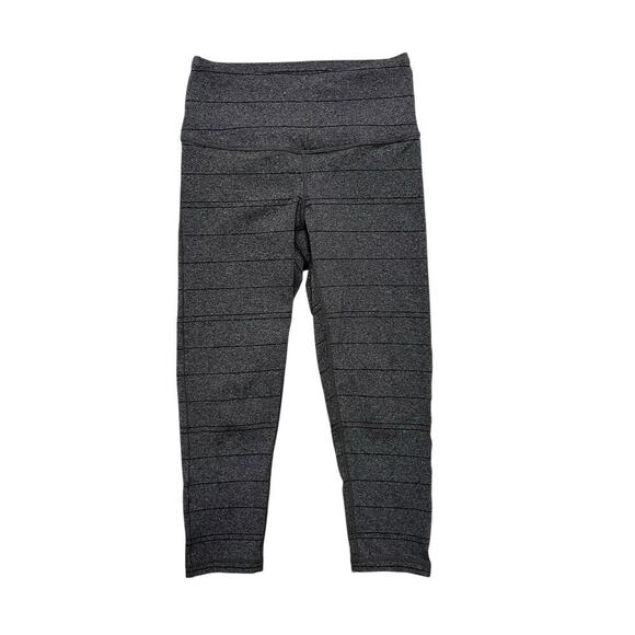 Prana Women's Transform 7/8 Leggings - Charcoal Black Stripe Activewear‎ - XS - Picture 2 of 8